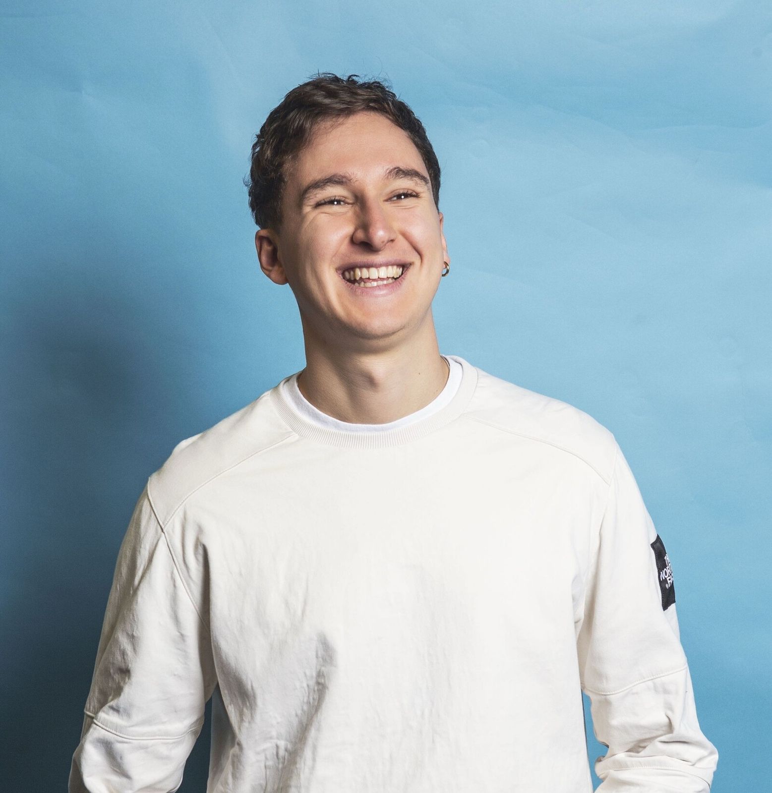 Jacob Hawley performing during a guest appearance with The League of Improv